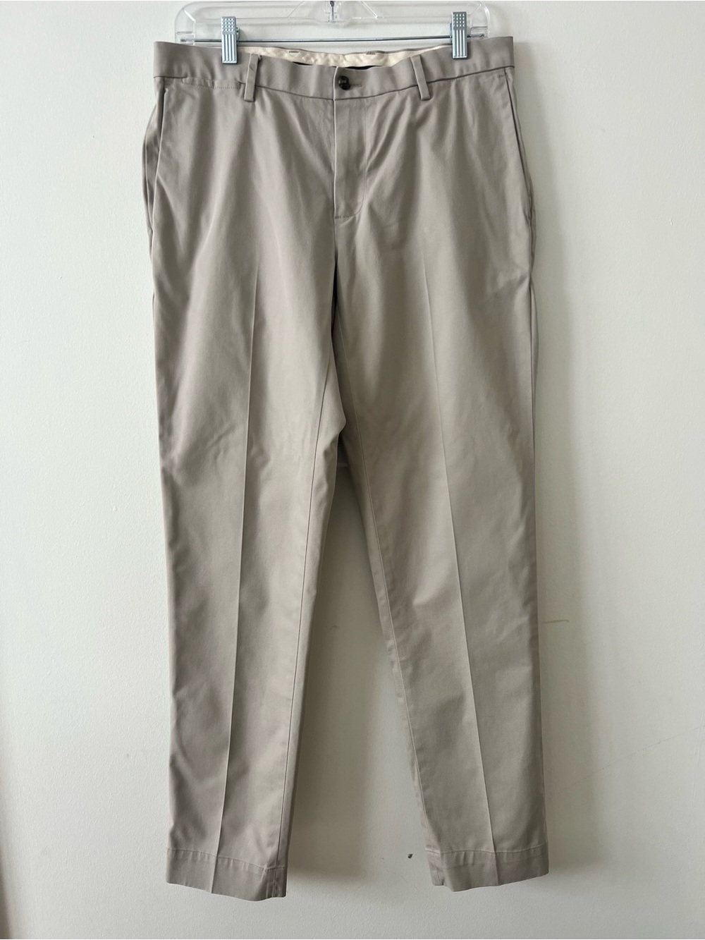 Brooks Brothers Men's Advantage Chino Stretch Pants Beige SOHO Fit W34 L32